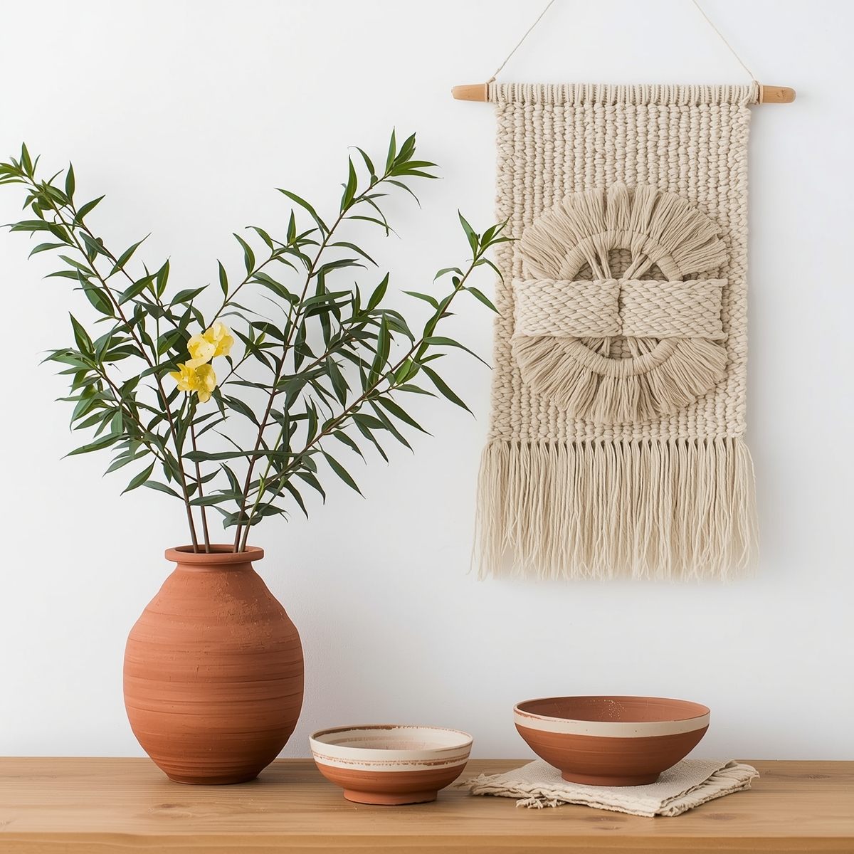 Handgemaakte wanddecoratie